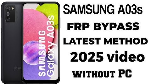 Samsung A03s frp bypass latest method 2025 without pc / samsung a03s frp bypass