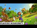 Playing minecraft with brother  multiplayer  anshukar gaming