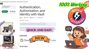 Authentication, Authorization, and Identity with Vault | #GSP1005 #qwiklabs #arcade_facilitator