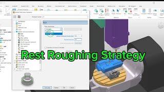 Rest Roughing in PowerMill | Removing Excess Material with Smaller Tool (9/24) | 3-Axis CNC