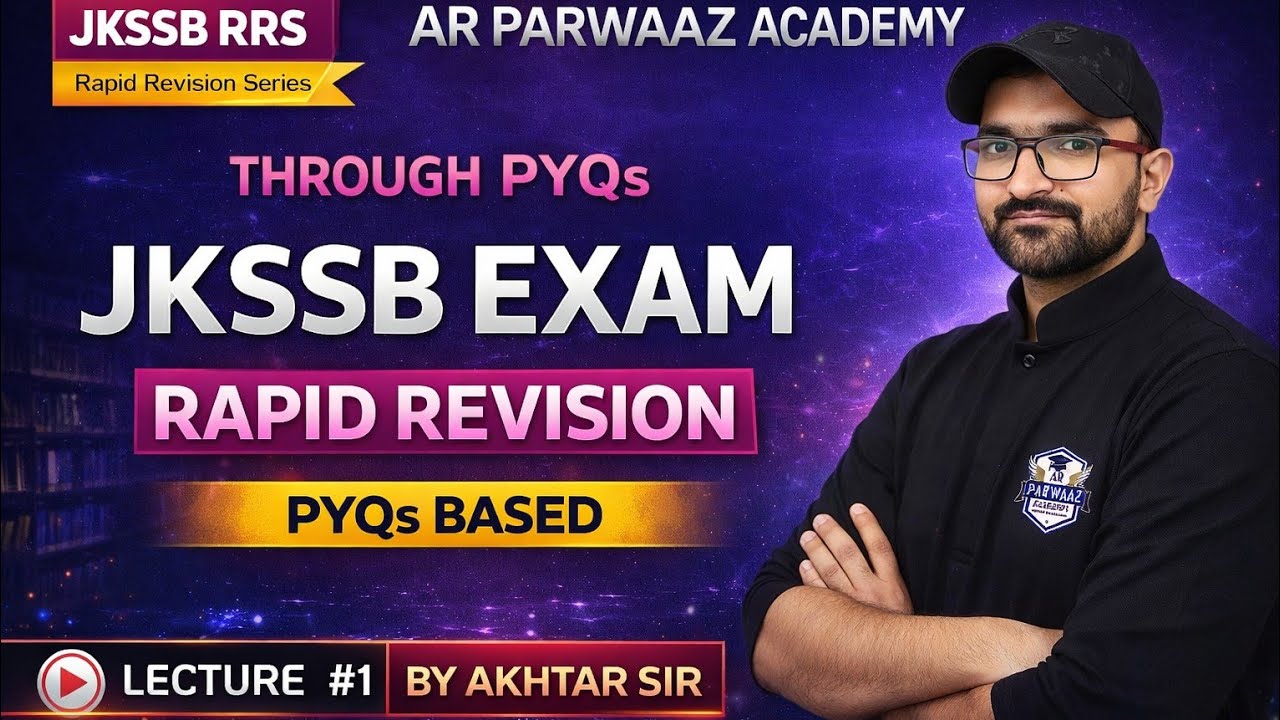JKSSB Rapid Revision Series (PYQs) | GK/GS + Computer | Lecture 1 | Junior Assistant + FAA Focus