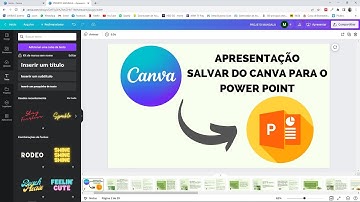 COMO SALVAR UMA APRESENTAÇÃO DO CANVA NO POWER POINT