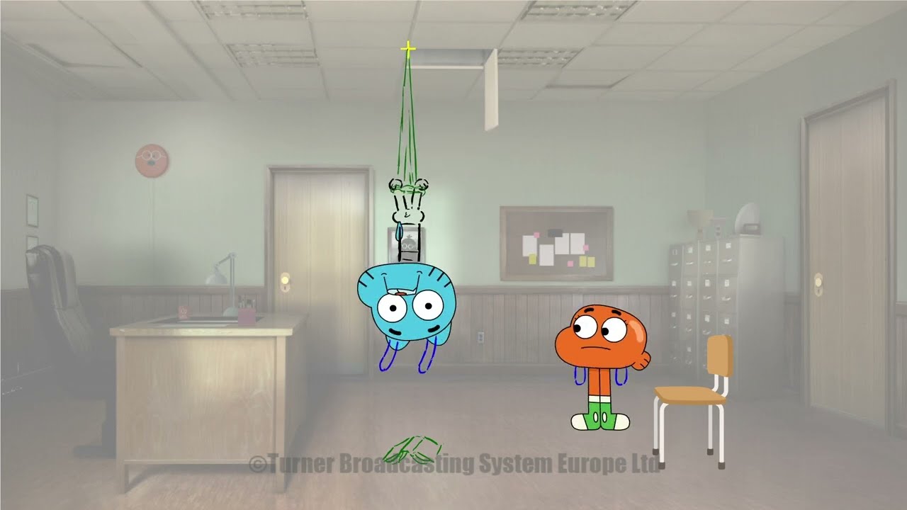 Gumball  - The Best - security cam rough animation