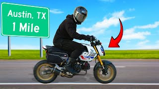Road Trip On The Smallest Motorcycle