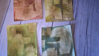 Inspired by GI Kerr - Aging & Adding Texture to Scrap Paper or Journal Pages!