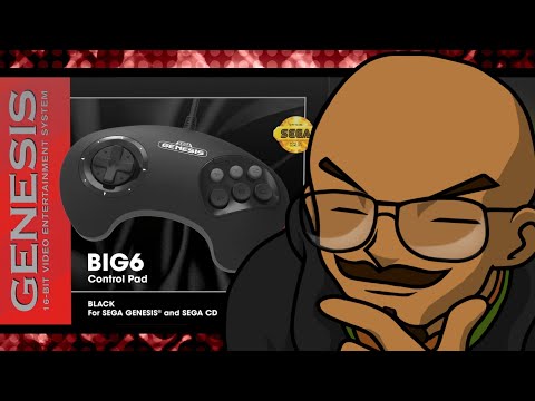 SP UNBOXS: Sega Genesis Big 6 Controller Pad by Retro-Bit 