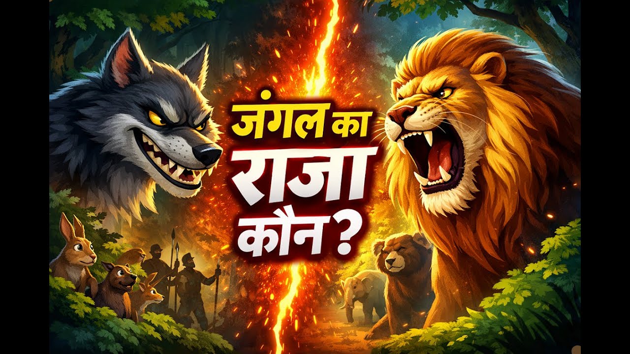 जंगल का राजा कौन | jungle animal cartoon | cartoon in hindi |