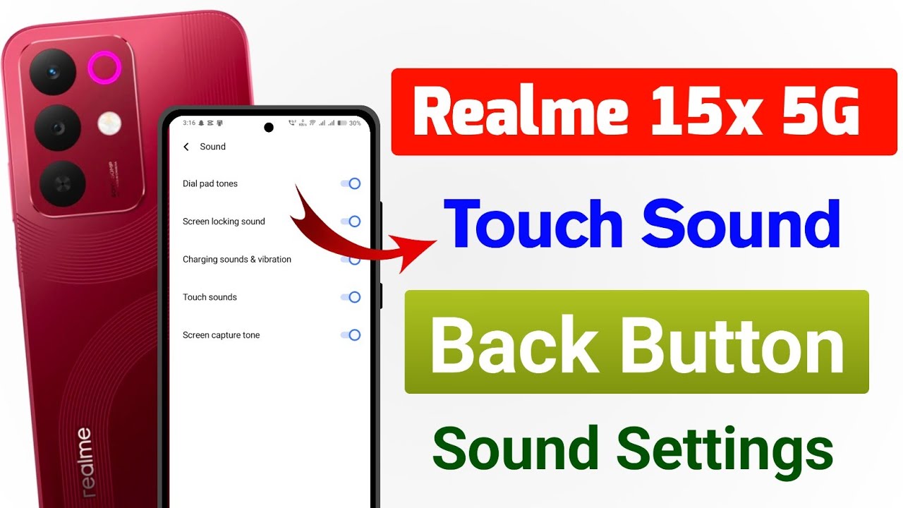 Realme 15x 5g sound and tone settings | realme 15x 5g touch, button , delete sound settings 