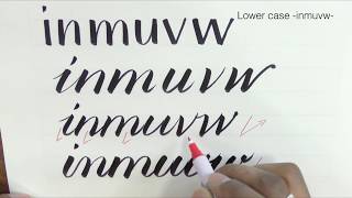 Brush lettering / Soft brush tip / Alphabet (Lower case)-inmuvw- screenshot 3