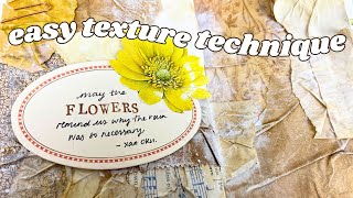 My favourite texture technique: Scrap paper, coffee & paint!  🌟 Junk journal with me