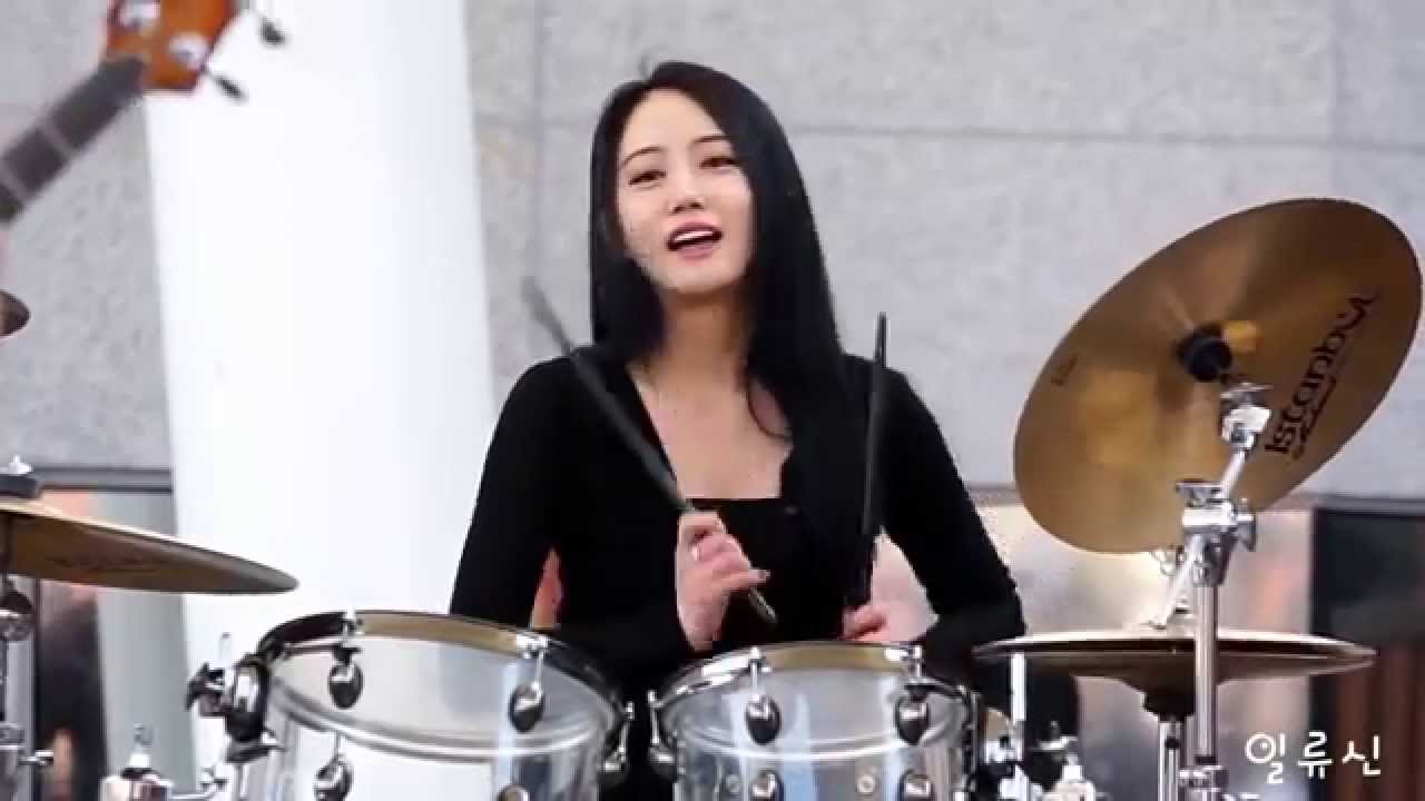 Korea beautiful girl drumming lovely YouTube