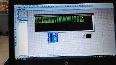 Saline Water Monitor System Message Signal In Proteus