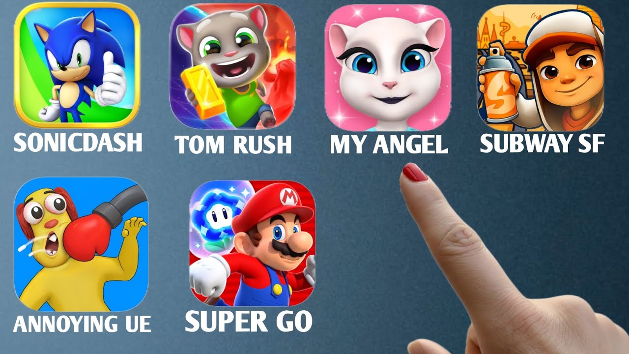 Annoying Uncle Punch Geme,  Tome Time Rush, My Angel, Subway Suf SonicDash, #gaming 