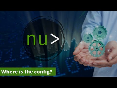 Nushell: Where is the config?