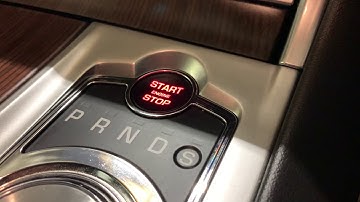 Jaguar XF Start Button