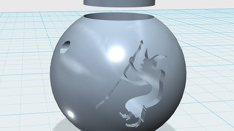 123D Design: Hollow Sphere Halloween Bucket