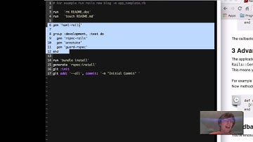 Rails Application Templates