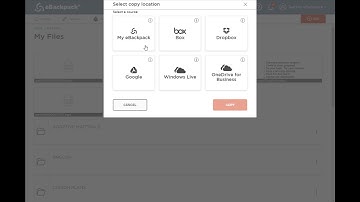 Move & Copy Files & Modules in eBackpack