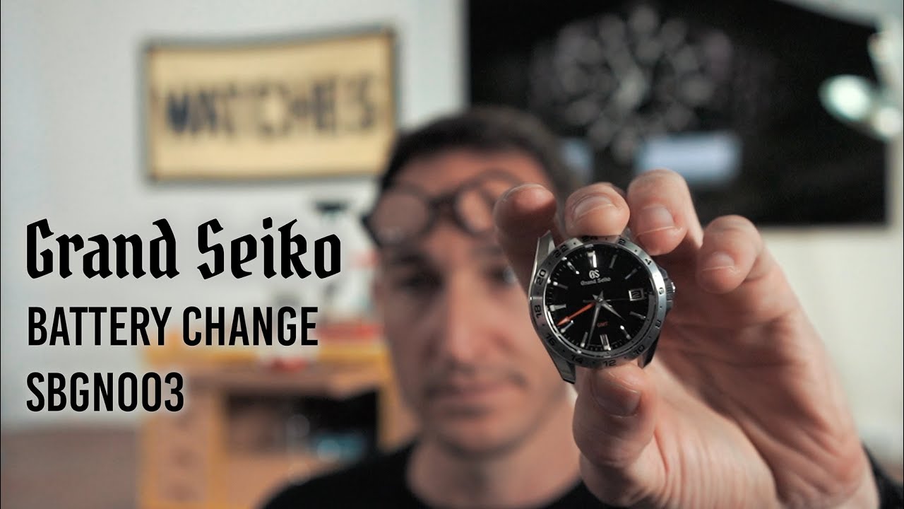 Grand Seiko GMT SBGN003 Battery Change - YouTube