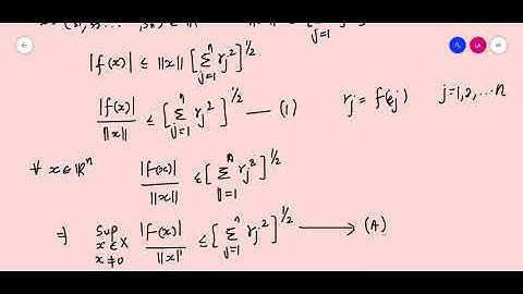 Functional Analysis Module II Class 18 The Dual of Euclidean Space is itself