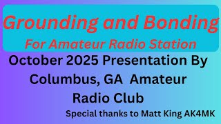 Grounding and Bonding for Amateur Radio Stations