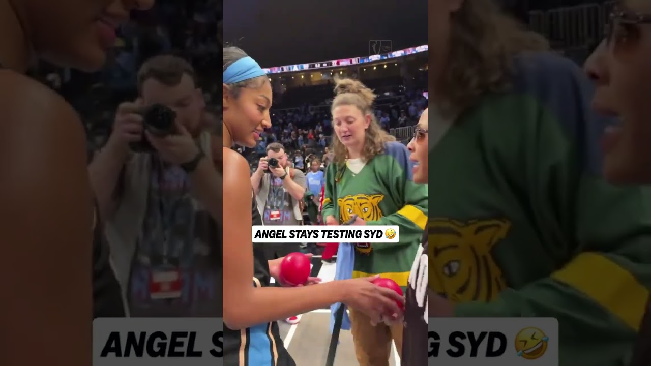 😂 Angel Reese always testing Syd | Atlanta Dream WNBA playoffs women's basketball #shorts #short NBA