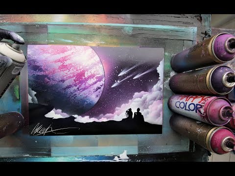 4ever on cloud 9 - SPRAY PAINT ART - by Skech