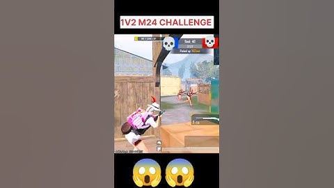 1v2 M24 CHALLENGE 😱 #bgmi #pubgmobile #gaming #shortsfeed #trending #shorts