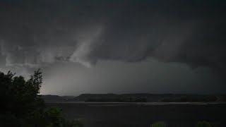 Large Hail, Strong Winds, Constant Lightning - Severe Thunderstorms in Western Wisconsin - 5/19/22