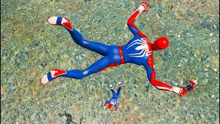 Gta 5 Water Ragdolls | Spiderman Jumps/Fails Ep.15 (Funny Moments)