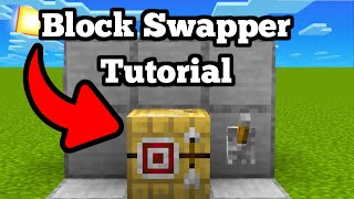 How To Build A Block Swapper In Minecraft