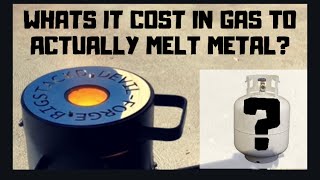 Whats The Exact Cost Of Gas To Melt Metals Melting Copper & Brass