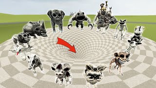 DESTROY UPDATE ZOONOMALY MONSTERS FAMILY & MONSTERS POPPY PLAYTIME 3 in BIG FUNNEL - Garry's Mod