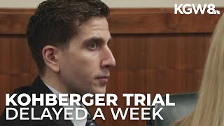Bryan Kohberger trial delayed by a week, Idaho judge says