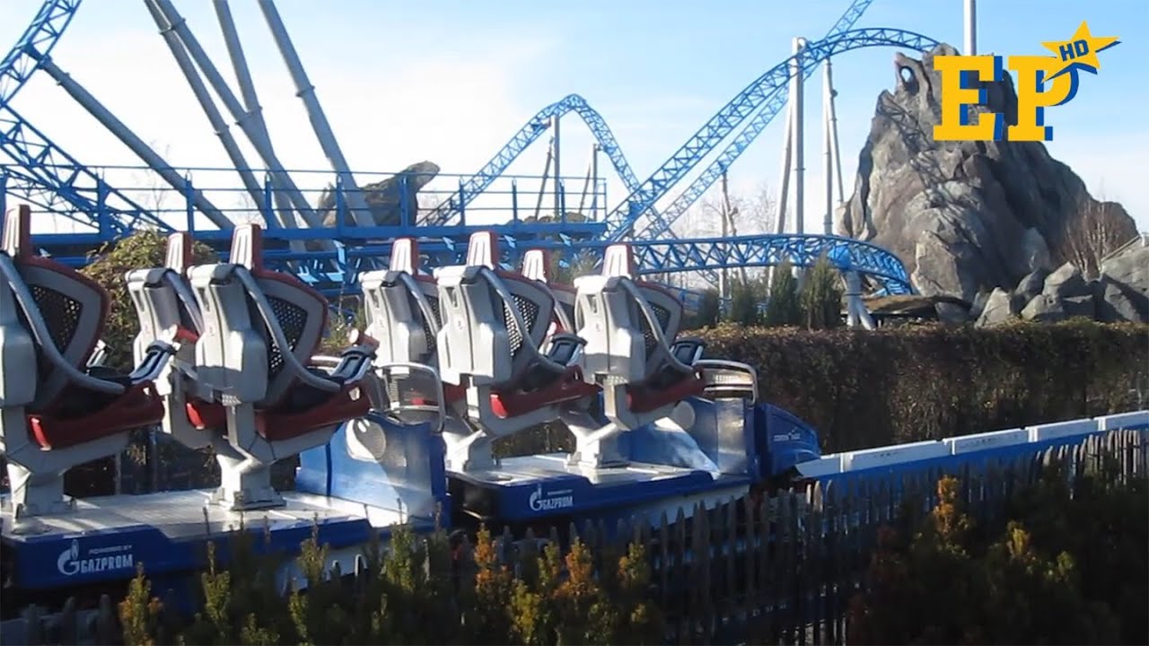 Blue Fire Rollback Europa Park Hd Youtube