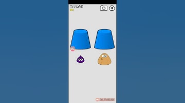 Pou Popper No more space! Game Over Find Pou Wrong cup!