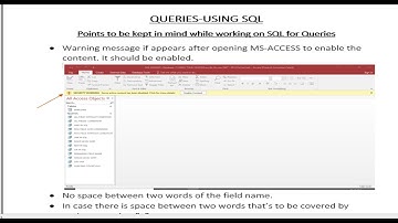SQL| PART-1|HOW TO OPEN SQL VIEW & RUN SQL QUERIES| ALL & FEW TABLE FIELD|MS-ACCESS|BY CS RENU YADAV