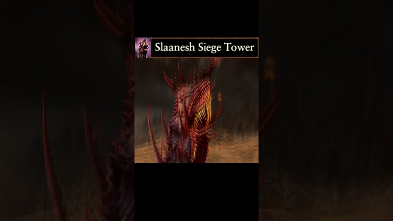 When the Undivided Chaos Warrior use Slaanesh Siege Tower for the First Time