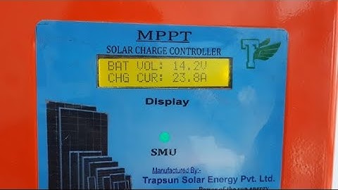 TRAPSUN MPPT SMU - 12 24V - 60AMP - 150V VOC BATTERY FULL CHARGE WITHOUT GRID SUPPORT