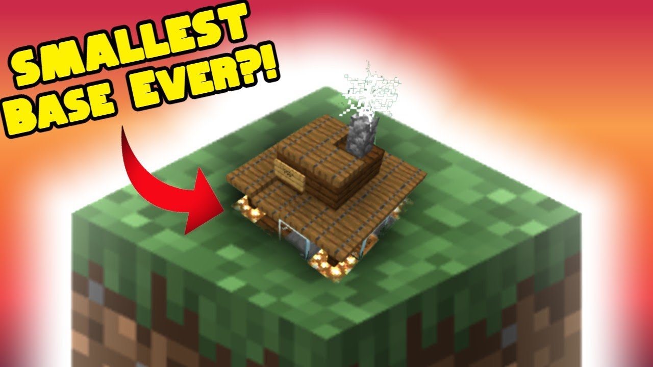 Minecraft Base Tutorial Smallest SMALLEST MINECRAFT BASE EVER - YouTube