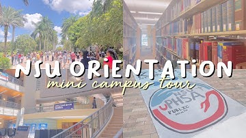 🦈 college orientation vlog 2022 | nsu + back to school vlog 📚 | mini campus tour | kay 💌