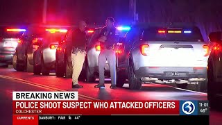 Officer involved shooting closes road in Colchester