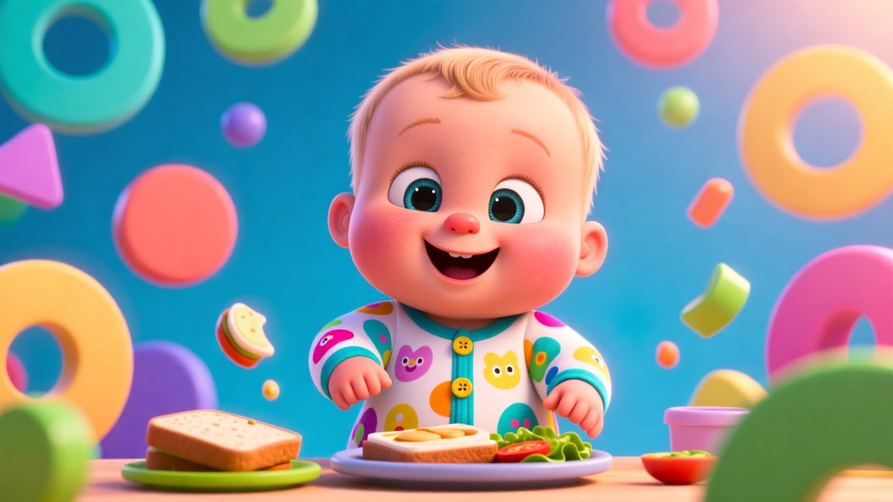 Learning Shapes at Lunch 🍽️🔺 | Fun Shapes Learning for Kids | Preschool Educational Video