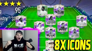 EA FC 24 (FIFA 24): WELTREKORD! 8x ICONS in 130 Rated Full Icon Fut Draft Challenge Ultimate Team