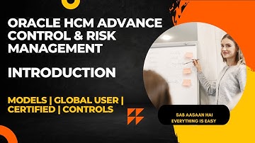 Oracle HCM Advance Control HCM and Risk Management | Fusion HCM | Oracle HR | Security |How To Setup