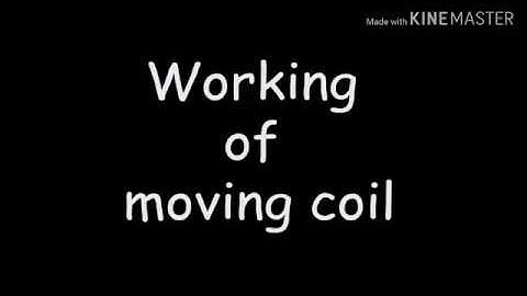 Working of Moving Coil Instruments (Animation)