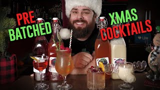 PRE BATCHING Cocktails for a CHRISTMAS PARTY 🎄🥃