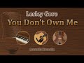 You Don T Own Me Lesley Gore Acoustic Karaoke You Don T Own Me Lesley Gore Acoustic Karaoke