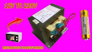 How to make a simple inverter 1700W, Microwave transformer, creative prodigy #149
