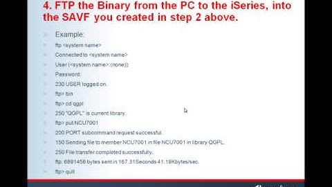 Binary install of the Agent on  iSeries